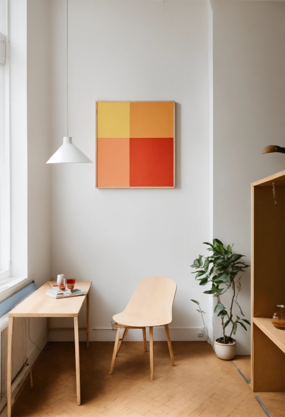 Furniture, Wood, Orange, Interior Design, Yellow, Floor