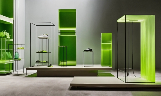 Green, Rectangle, Interior Design, Fixture, Floor, Line