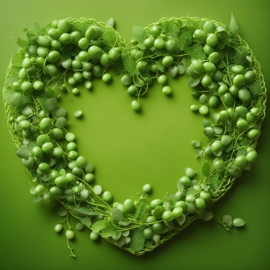 Green, Terrestrial Plant, Grass, Jewellery, Font, Heart