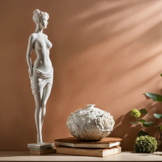 Human Body, Statue, Sculpture, Plant, Wood, Art