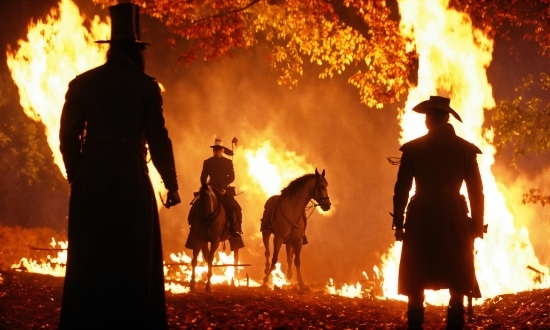 Human, Fire, Horse, Flame, Tree, Heat