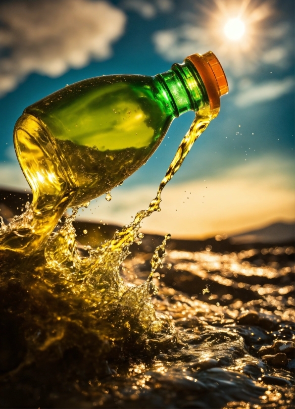 Kapwing Video Editor, Bottle, Liquid, Drinkware, Sky, Water