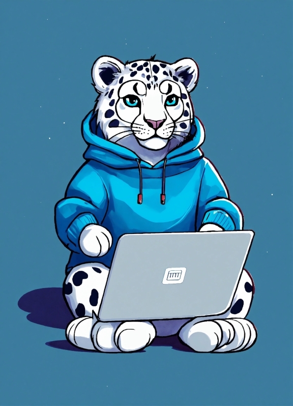 Laptop, Personal Computer, Computer, Azure, Netbook, Cartoon