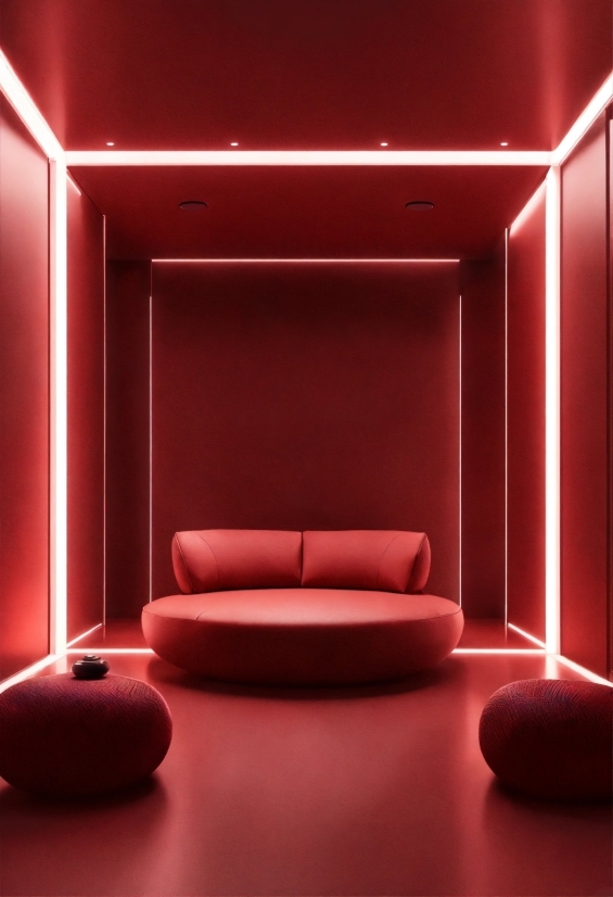 Light, Interior Design, Flooring, Stage Is Empty, Floor, Red