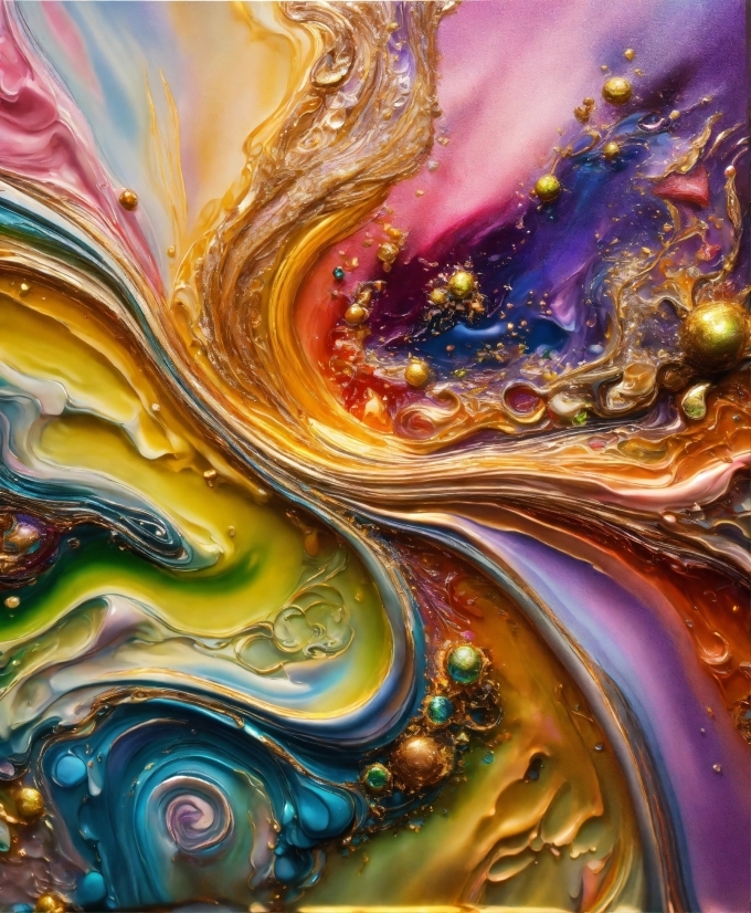 Liquid, Art Paint, Nature, Purple, Fluid, Paint