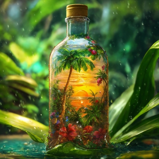 Liquid, Bottle, Fluid, Plant, Drink, Terrestrial Plant