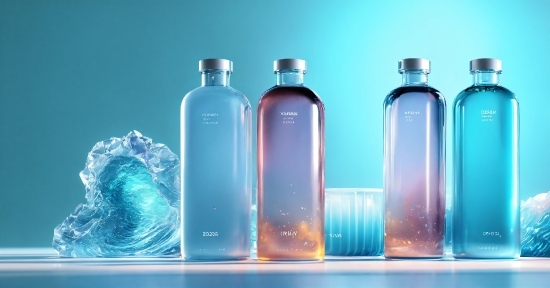 Liquid, Bottle, Solution, Drinkware, Azure, Glass Bottle