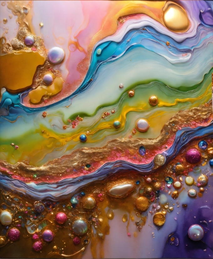 Liquid, Fluid, Organism, Paint, Art, Water