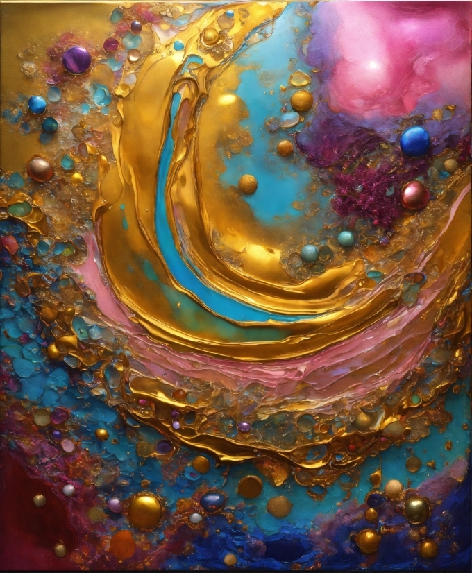 Liquid, Fluid, Organism, Paint, Painting, Art