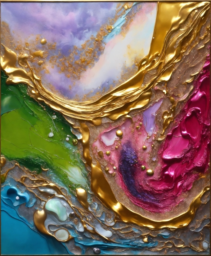Liquid, Fluid, Purple, Art, Glass, Pattern