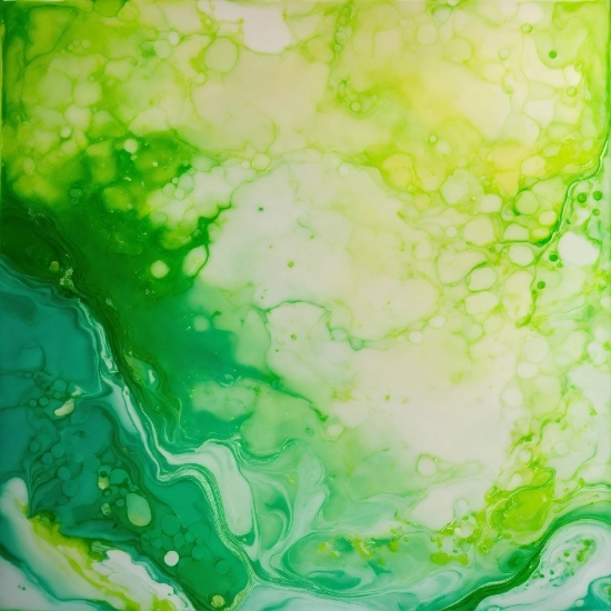 Liquid, Green, Art Paint, Botany, Art, Aqua
