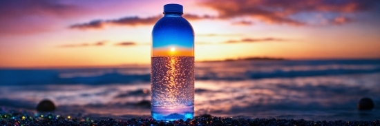 Liquid, Light, Azure, Water, Bottle, Cloud