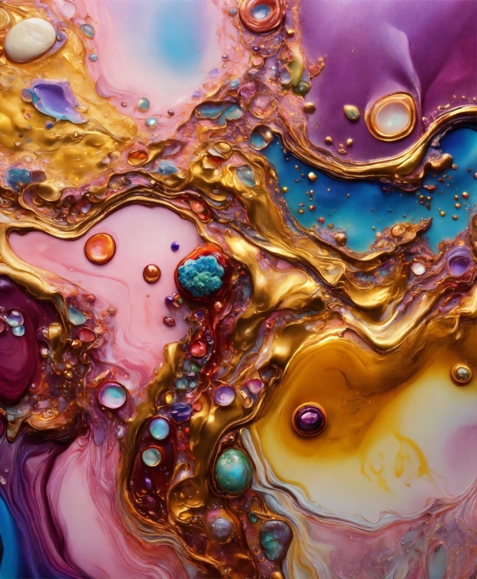 Liquid, Organism, Fluid, Purple, Water, Art