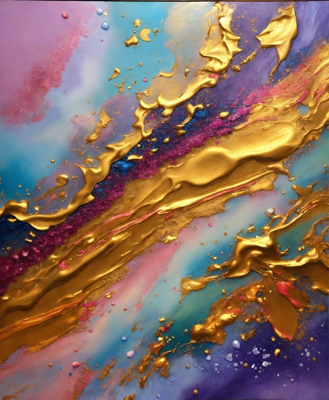 Liquid, Paint, Purple, Water, Body Of Water, Natural Landscape