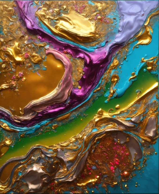 Liquid, Purple, Fluid, Art Paint, Art, Geological Phenomenon