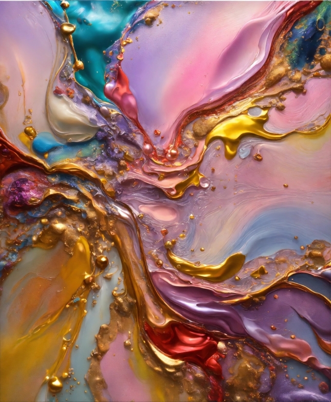 Liquid, Purple, Fluid, Art Paint, Violet, Art