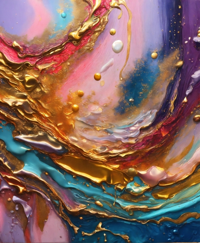 Liquid, Purple, Fluid, Water, Art, Paint
