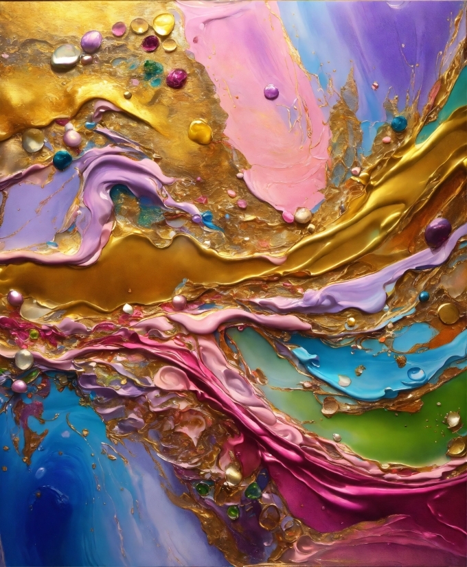 Liquid, Purple, Paint, Fluid, Art Paint, Painting