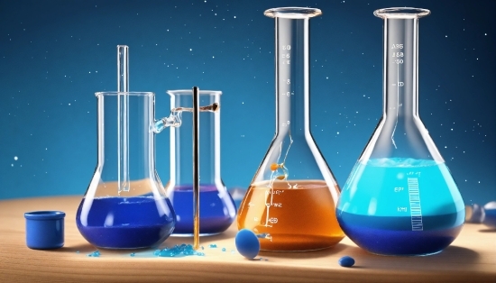 Liquid, Test Tube, Blue, Laboratory Flask, Azure, Fluid