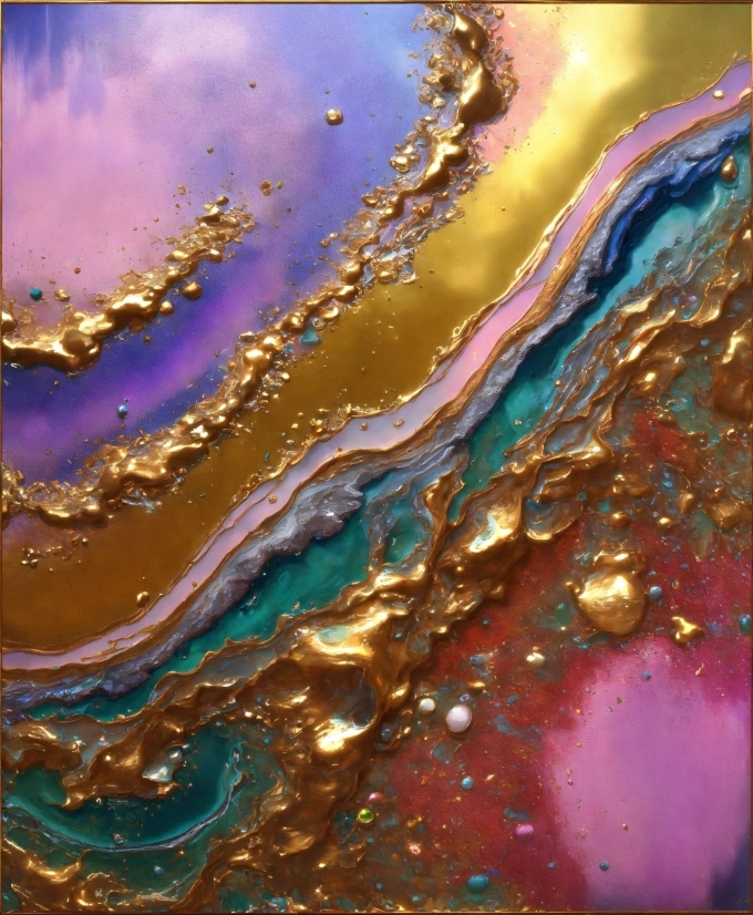 Liquid, Water, Purple, Fluid, Geological Phenomenon, Art