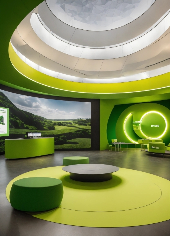 Long Free Stock Videos, Light, Green, Architecture, Interior Design, Line