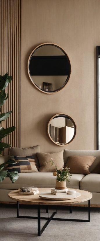 Mirror, Property, Plant, Table, Interior Design, Wood