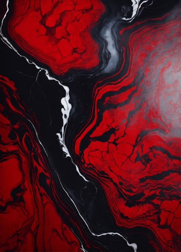 Muscle, Red, Art, Geological Phenomenon, Painting, Pattern
