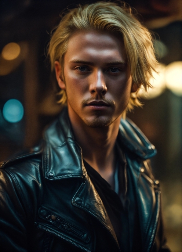 News Reporter Stock Footage, Hair, Flash Photography, Sleeve, Leather Jacket, Jacket