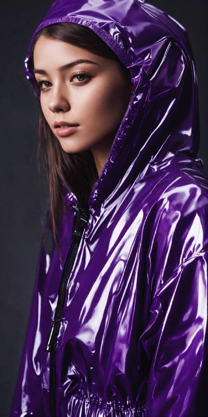 Outerwear, Purple, Blue, Sleeve, Flash Photography, Violet