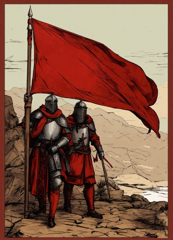 Painting, Art, Illustration, Drawing, Poster, Armour
