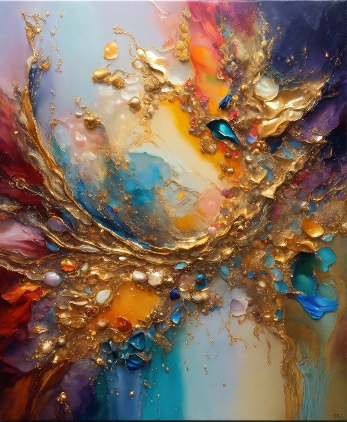 Photo Montage Video Maker, Liquid, Art, Water, Paint, Electric Blue