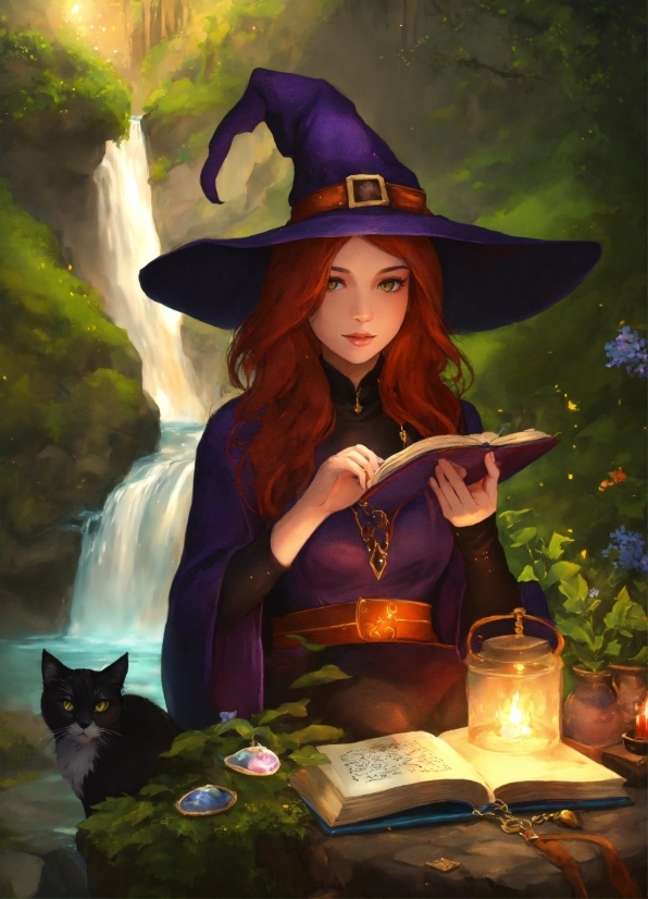 Photograph, Candle, Witch Hat, Nature, Hat, Lighting