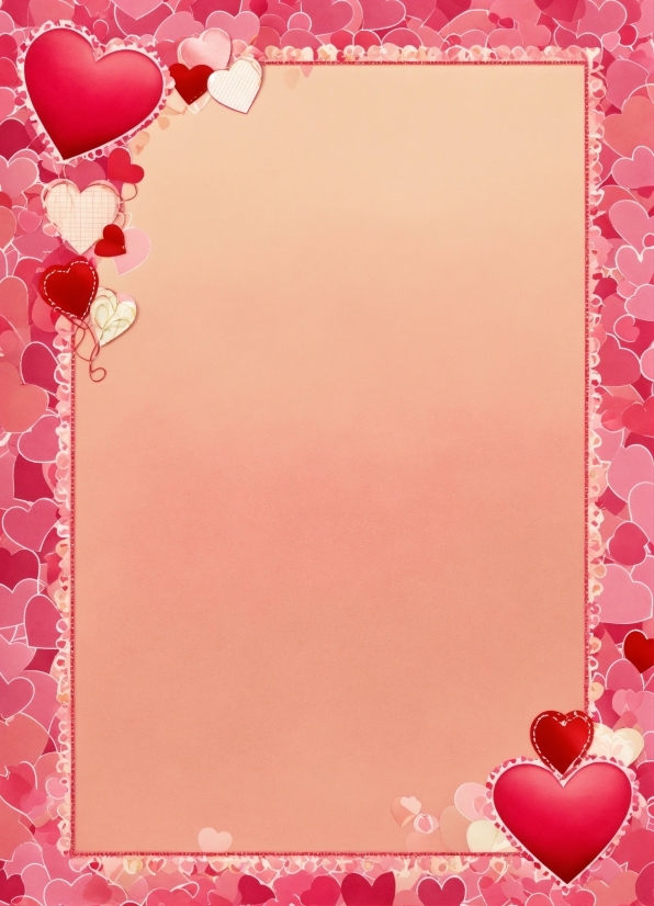 Photograph, Picture Frame, Rectangle, Pink, Red, Material Property