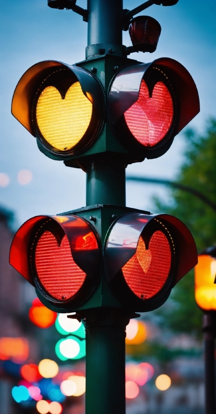 Photograph, Traffic Light, Green, Light, Orange, Lighting