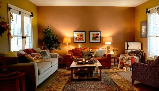 Picture Frame, Furniture, Couch, Table, Plant, Lighting