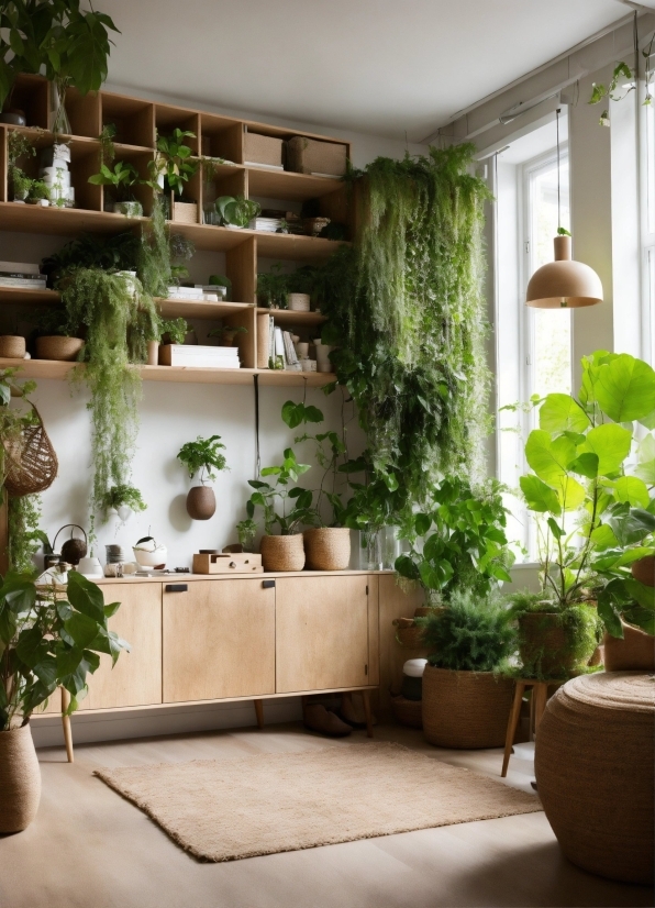 Plant, Building, Property, Flowerpot, Houseplant, Green