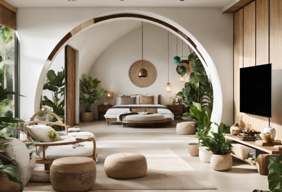 Plant, Couch, Furniture, Green, Comfort, Interior Design