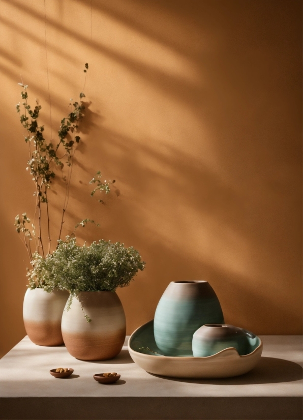 Plant, Flowerpot, Vase, Wood, Serveware, Interior Design