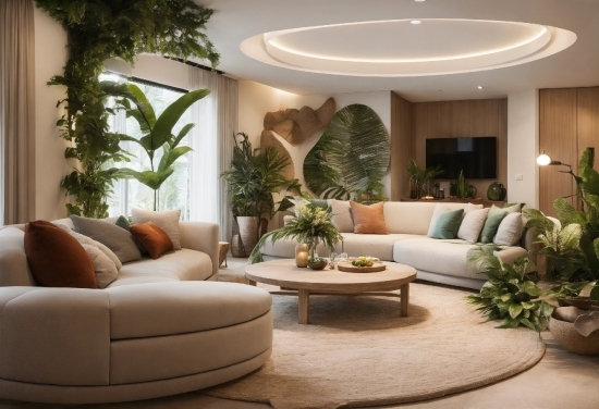 Plant, Furniture, Couch, Comfort, Interior Design, Floor