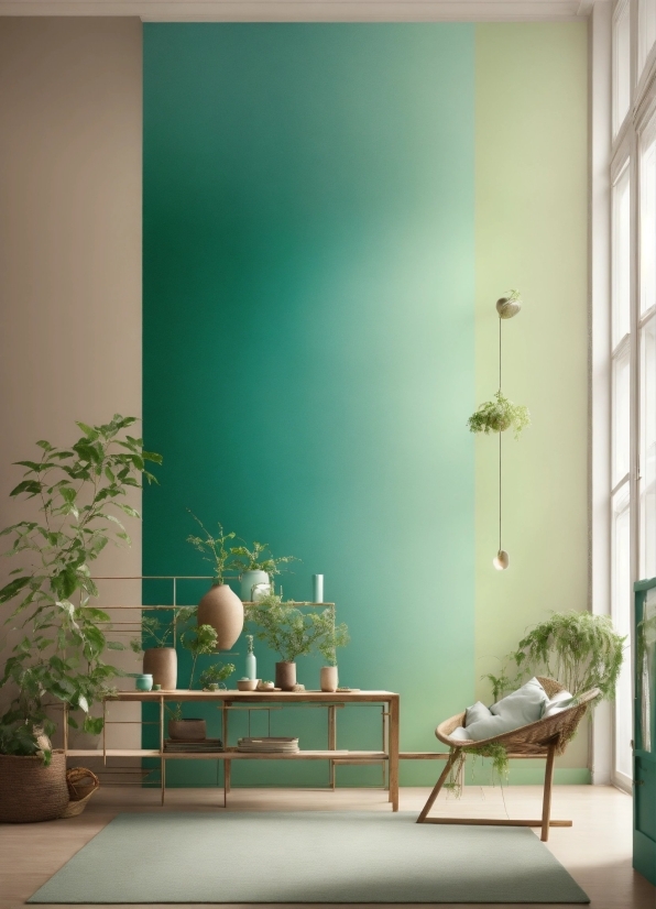 Plant, Furniture, Green, Window, Wood, Interior Design