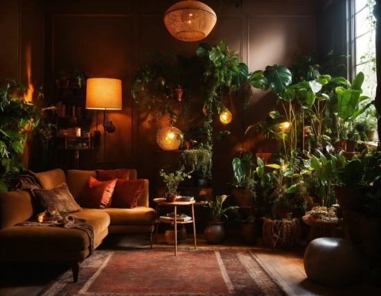 Plant, Furniture, Light, Houseplant, Interior Design, Lighting