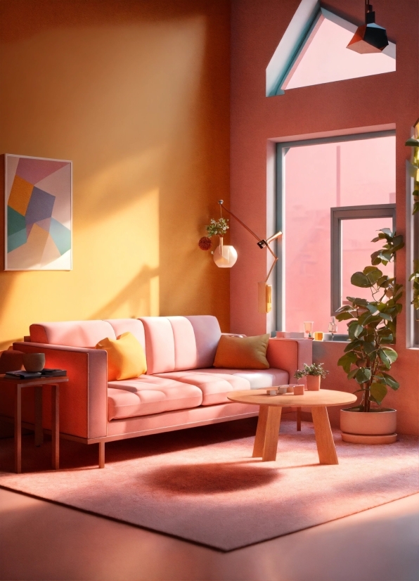 Plant, Furniture, Property, Building, Flowerpot, Couch