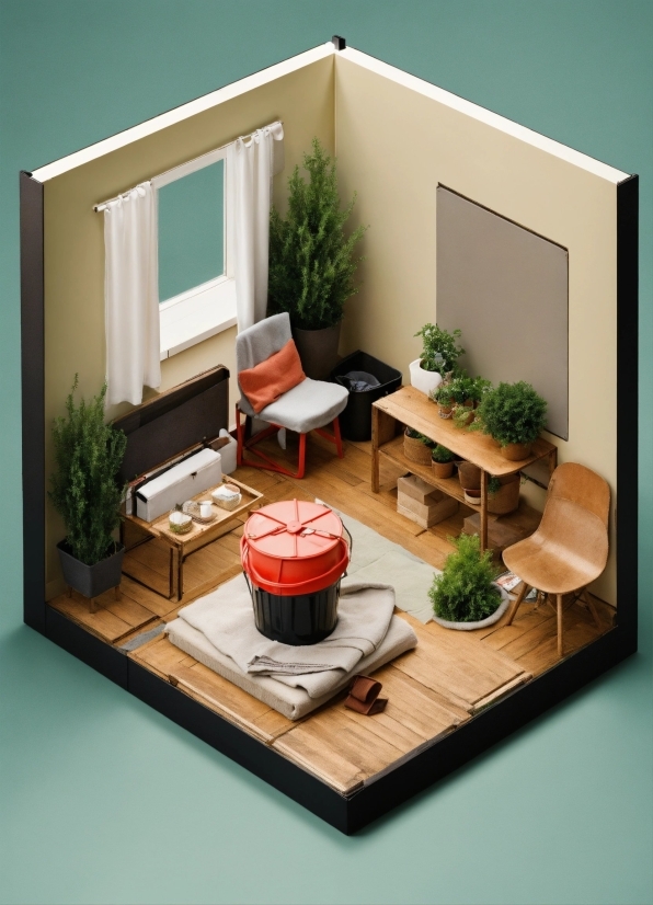 Plant, Furniture, Property, Houseplant, Flowerpot, Table