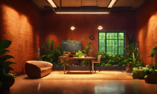 Plant, Furniture, Property, Houseplant, Table, Building