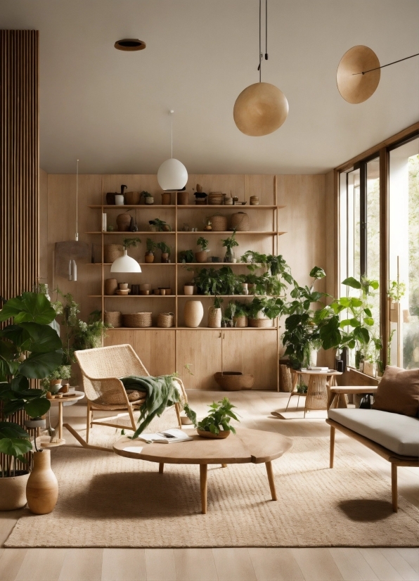 Plant, Furniture, Table, Houseplant, Flowerpot, Couch