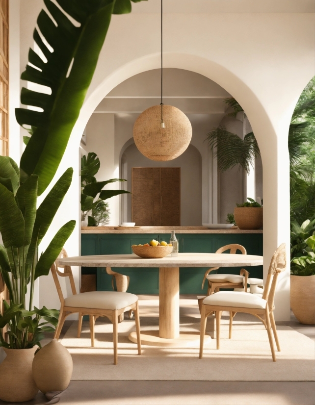 Plant, Furniture, Table, Houseplant, Flowerpot, Interior Design
