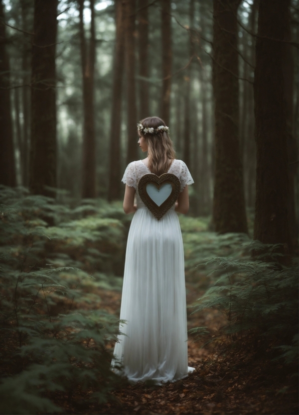 Plant, Hand, Shoulder, Wedding Dress, People In Nature, Human Body