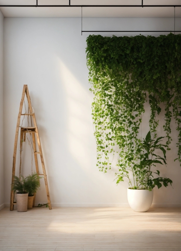 Plant, Houseplant, Interior Design, Wood, Rectangle, Grass