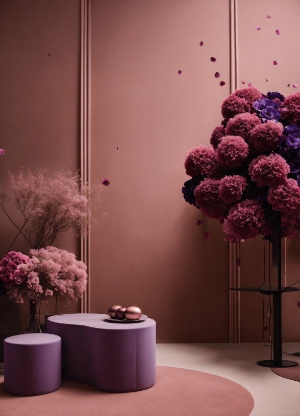 Plant, Light, Flower, Purple, Textile, Interior Design