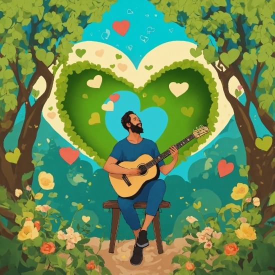 Plant, Musical Instrument, People In Nature, Guitar, Botany, Nature
